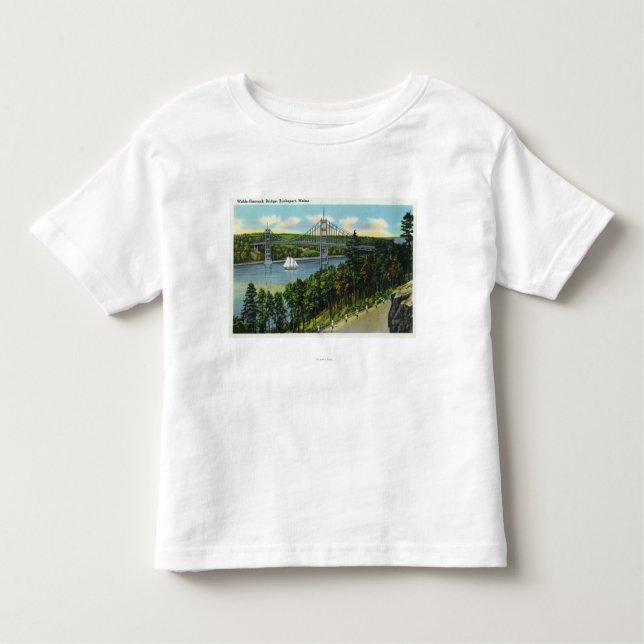 View of the Waldo-Hancock Bridge Toddler T-shirt (Front)
