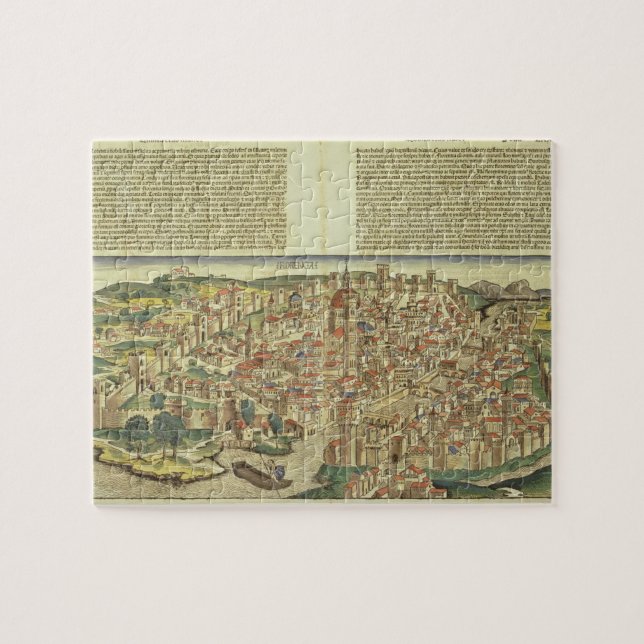 View of the walled city of Florence, from the Nure Jigsaw Puzzle (Horizontal)