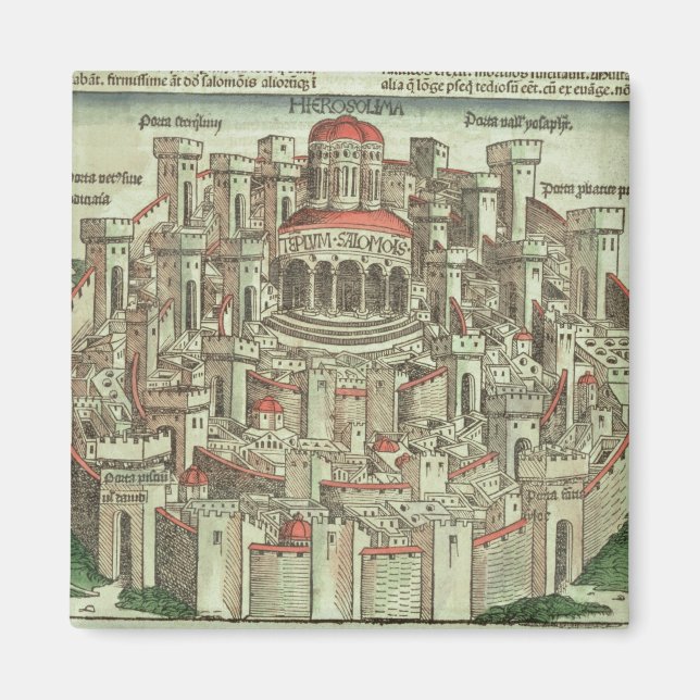 View of the walled city of Jerusalem showing the T Magnet (Front)