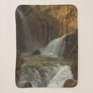 View of the Waterfalls at Tivoli (by Bidauld) Sherpa Blanket