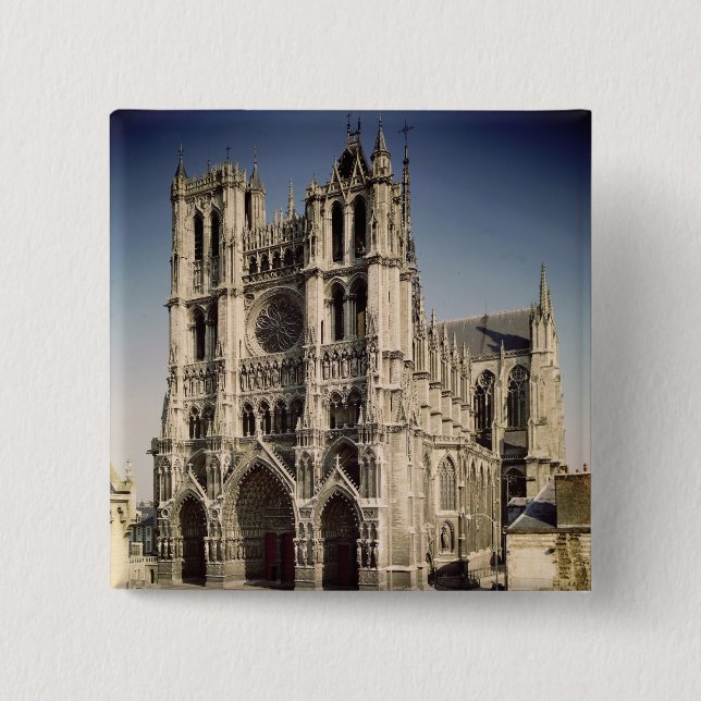 View of the West Facade, c.1220-70 Button (Front)