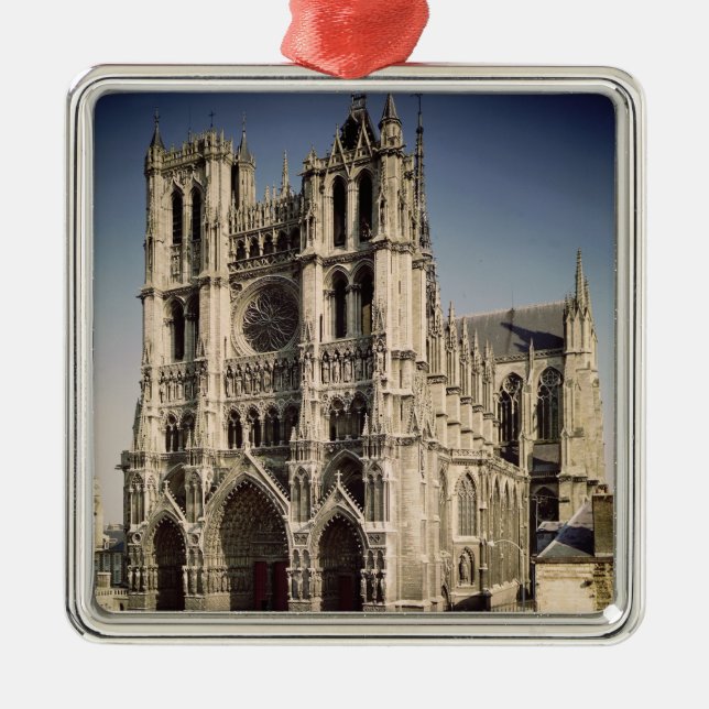 View of the West Facade, c.1220-70 Metal Ornament (Front)