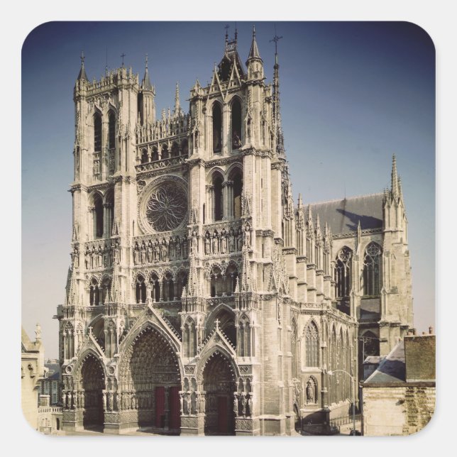 View of the West Facade, c.1220-70 Square Sticker (Front)