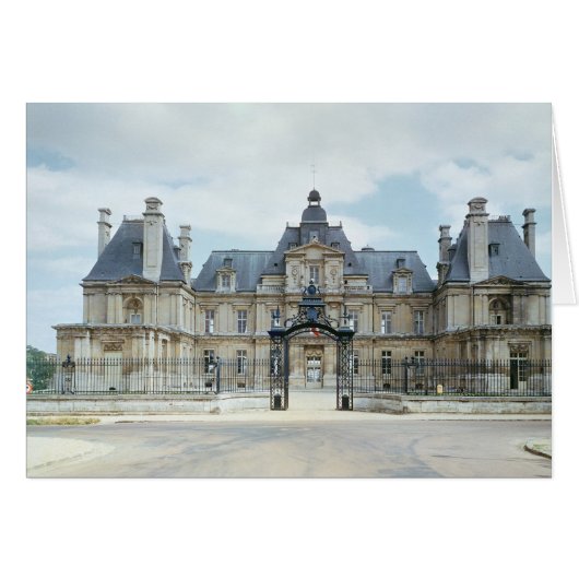 View of the West facade of Chateau de Maisons Cards (Front Horizontal)