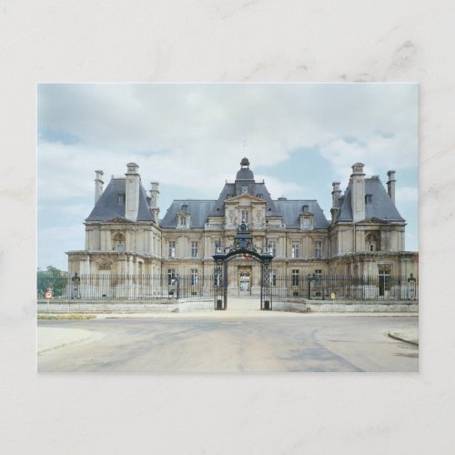 View of the West facade of Chateau de Maisons Postcard