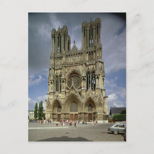 View of the west facade postcard (Front)