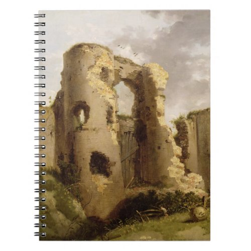 View of the West Gate of Pevensey Castle Sussex Notebook