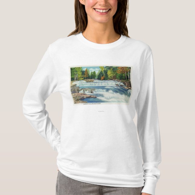 View of the Wild Cat River and Jackson Falls T-Shirt (Front)