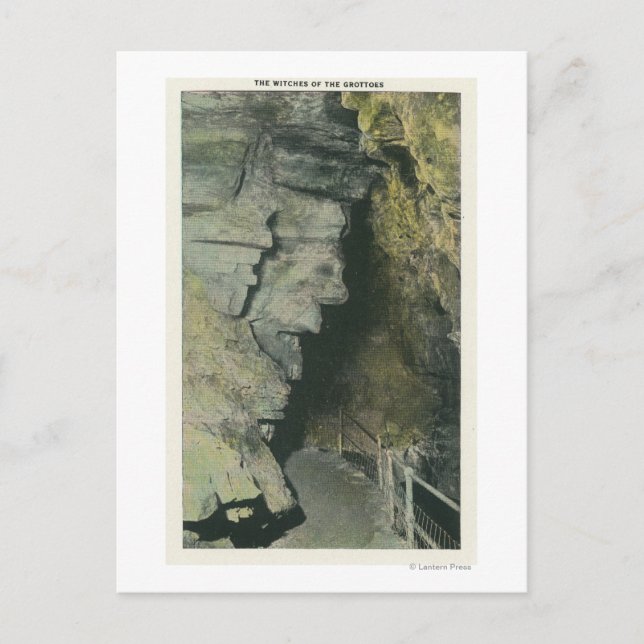 View of the Witches of the Grottoes Postcard (Front)