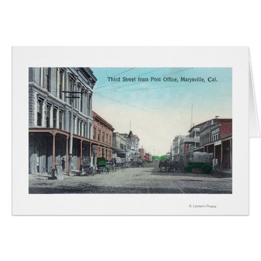 View of Third Street from the Post Office Cards (Front Horizontal)