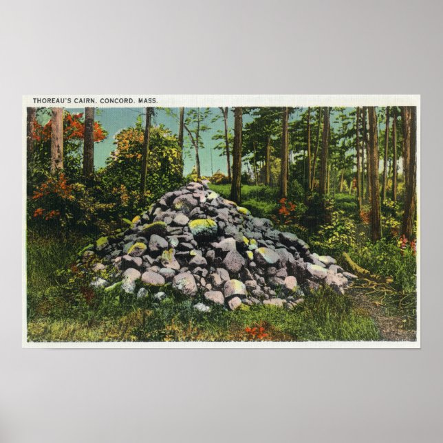 View of Thoreau's Cairn Poster (Front)