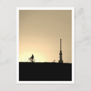View of Tokyo Skytree: Edogawa Riverbank Postcard