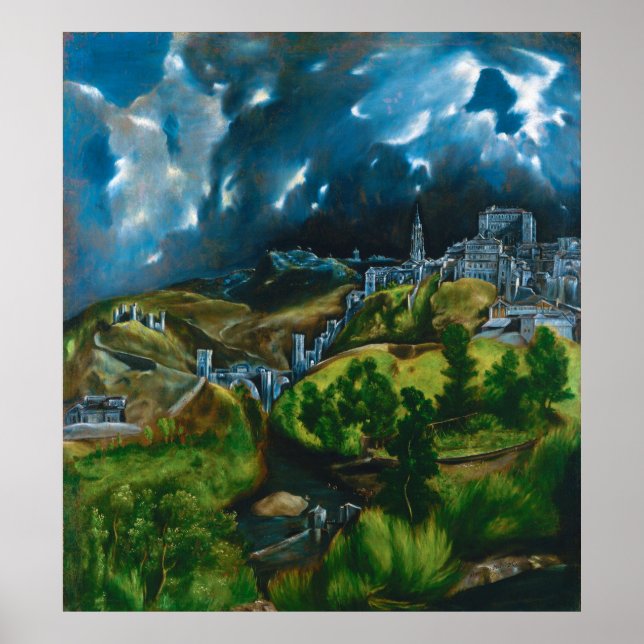 View of Toledo by El Greco (1599) Poster (Front)
