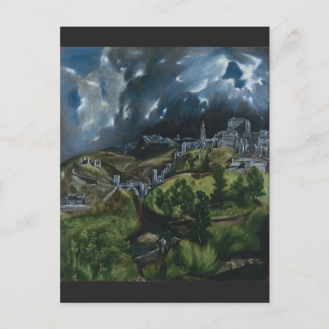 View of Toledo by El Greco Postcard (Front)