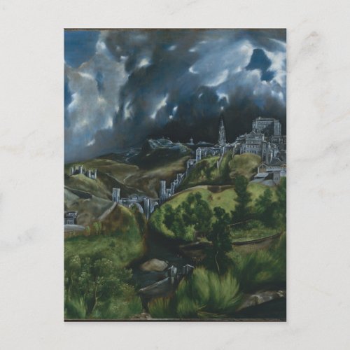 View of Toledo by El Greco Postcard
