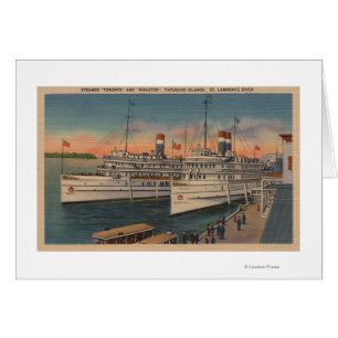View of Toronto & Kingston on St. Lawrence River Cards