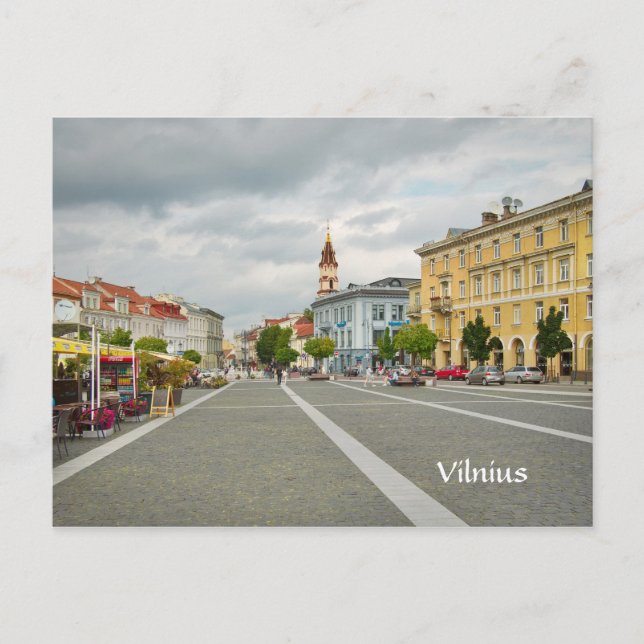View of Town hall, Vilnius Lithuania Postcard (Front)