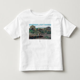 View of Townspeople Around Cut WoodNulato, AK Toddler T-shirt