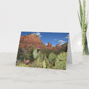 View of Twin Buttes   Sedona, Arizona Card
