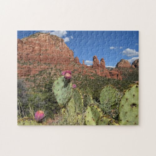 View of Twin Buttes  Sedona Arizona Jigsaw Puzzle