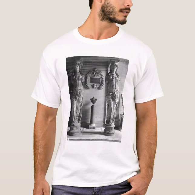 View of two caryatids from the Caryatids' T-Shirt (Front)