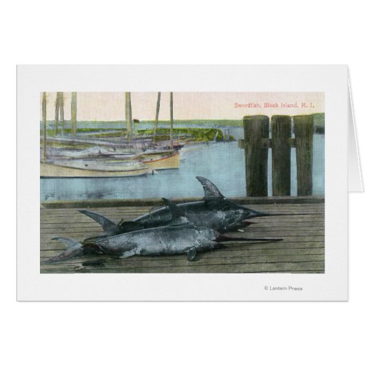 View of Two Swordfish Cards (Front Horizontal)