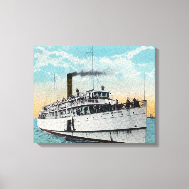 View of Typical Cape Cod Sand Dunes Canvas Print (Front)