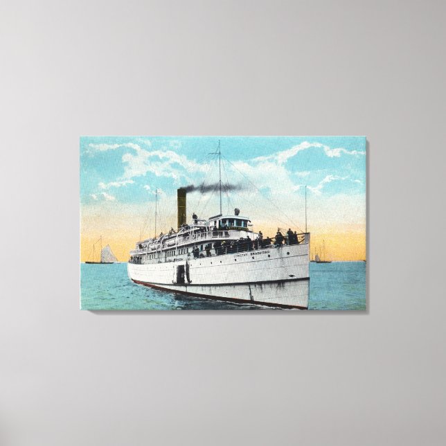 View of Typical Cape Cod Sand Dunes Canvas Print (Front)