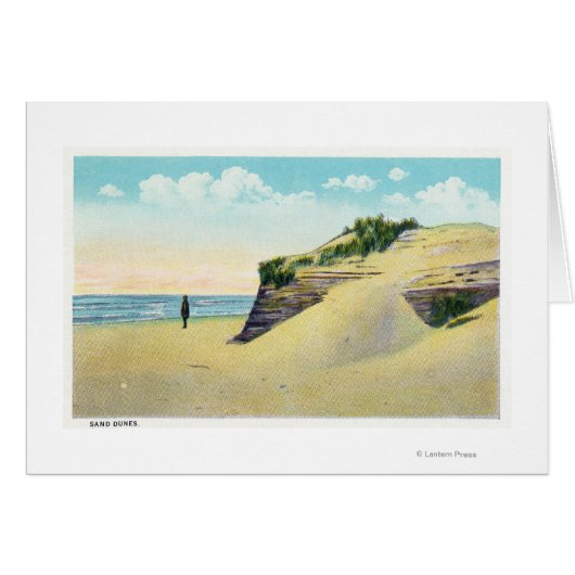 View of Typical New England Sand Dunes Cards (Front Horizontal)