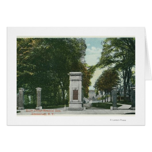 View of Union College Memorial Gate Cards (Front Horizontal)