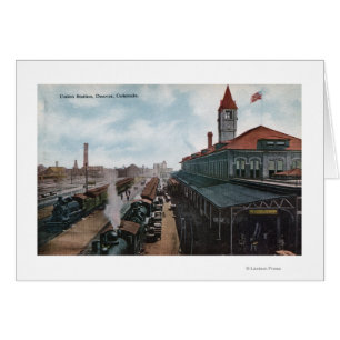 View of Union Station Railroad Cards