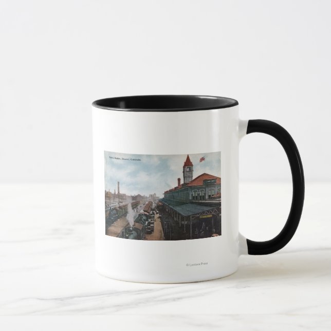 View of Union Station Railroad Mug (Right)