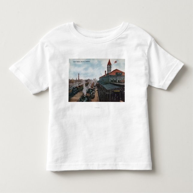View of Union Station Railroad Toddler T-shirt (Front)