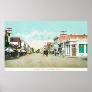 View of University AvenuePalo Alto, CA Poster