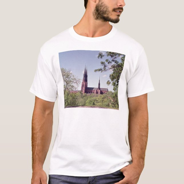 View of Uppsala Cathedral from the Castle T-Shirt (Front)