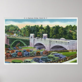 View of US Hwy Route 9 Bridge Poster