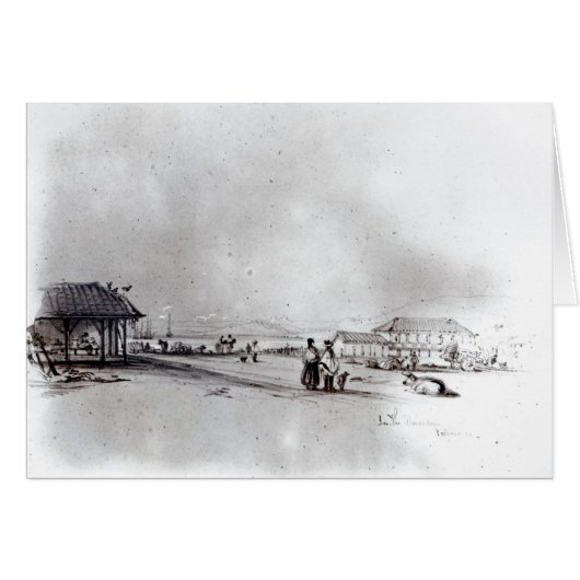 View of Valparaiso, 1834 Cards (Front Horizontal)