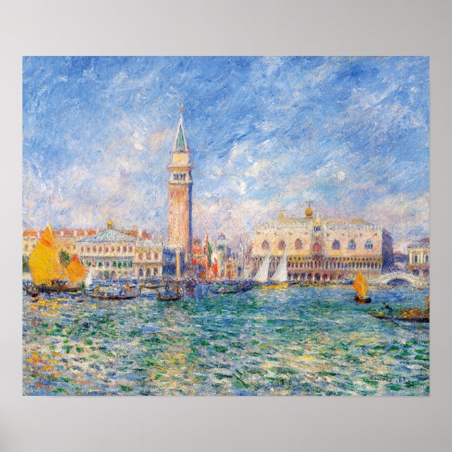 View of Venice by Renoir Poster (Front)