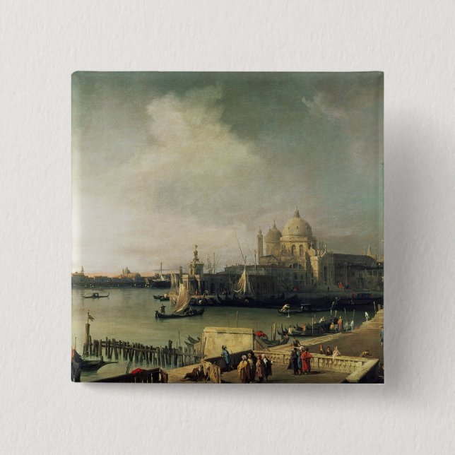 View of Venice Pinback Button (Front)