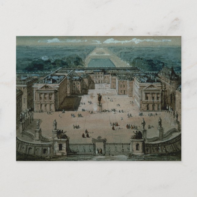 View of Versailles Postcard (Front)