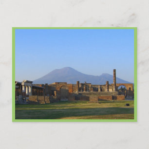 View Of Vesuvius Over The Ruins Of Pompeii Postcard