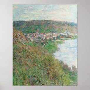 View of Vétheuil (1880) by Claude Monet Poster