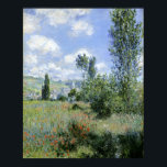 View of Vetheuil by Claude Monet Poster<br><div class="desc">View of Vetheuil by Claude Monet. Fascinating metal poster designed with love. Decorate your space with this design & find daily inspiration in it.</div>