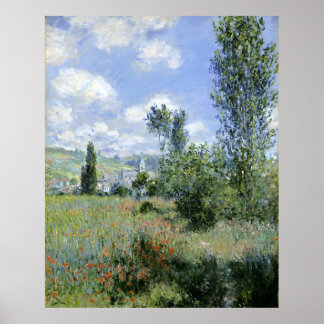 View of Vetheuil by Claude Monet Poster