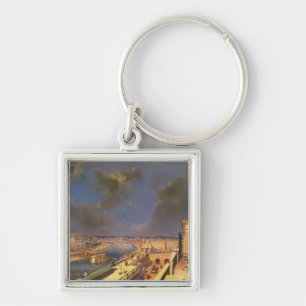 View of Vienna, 1819 (oil on canvas) Keychain