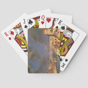 View of Vienna, 1819 (oil on canvas) Poker Cards