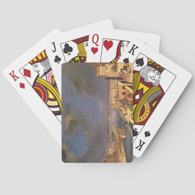 View of Vienna, 1819 (oil on canvas) Poker Cards (Back)
