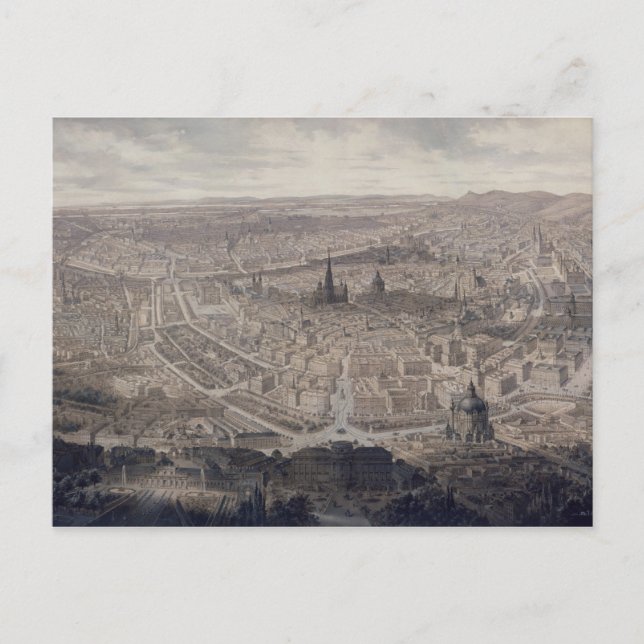 View of Vienna, c.1860 Postcard (Front)