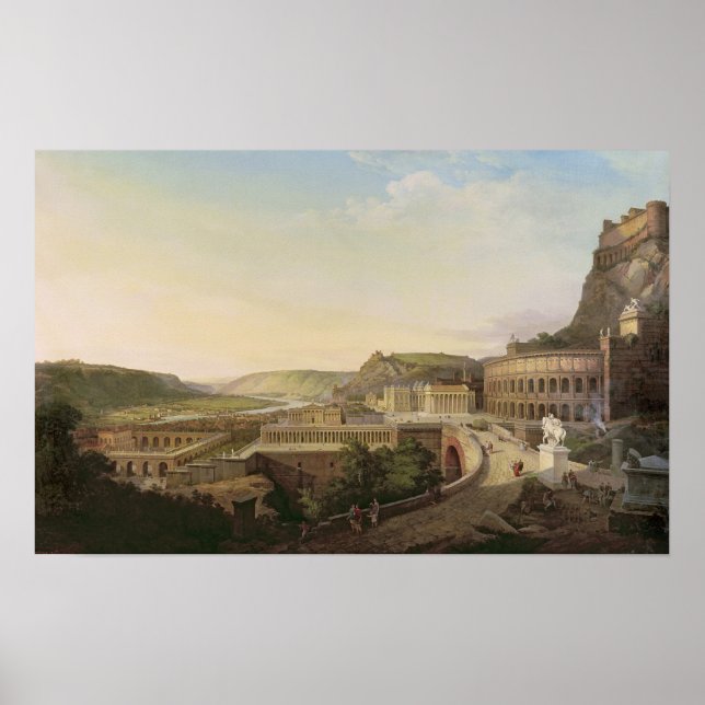 View of Vienna in Roman Times, 1860 Poster (Front)