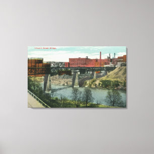 View of Vincent Street Bridge Canvas Print